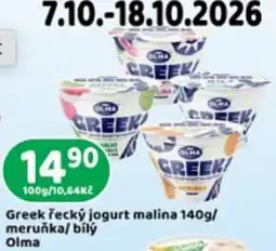 Brněnka Olma greek řecký jogurt nabídka