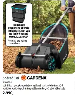 Bauhaus Gardena sběrač listí nabídka