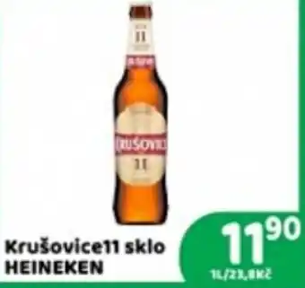 Heineken Krušovice11 sklo