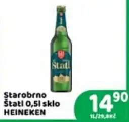 Brněnka Heineken Starobrno Štatl 0,5l sklo nabídka