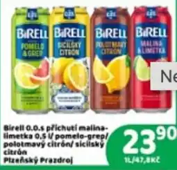 Brněnka Birell pomelo-grep/sicilský citrón/polotmavý citrón/malinka a limetka nabídka