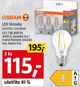 Bauhaus Osram led žárovky nabídka