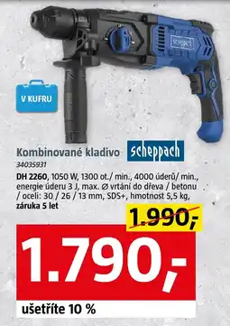 Bauhaus scheppach kombinované kladivo nabídka