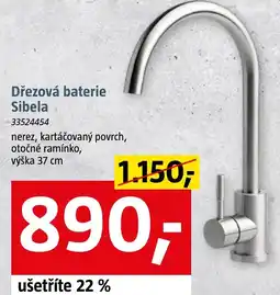Bauhaus Sibela dřezová baterie nabídka