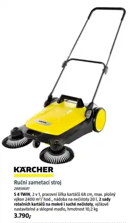 Bauhaus Kärcher ruční zametací stroj s 4 twin nabídka