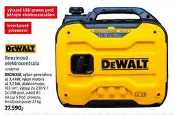 Bauhaus DeWalt benzínová elektrocentrála DXGNI35E nabídka