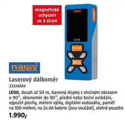 Bauhaus Narex laserový dálkoměr ld50 nabídka