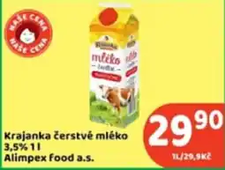 Brněnka Krajanka čerstvé mléko nabídka