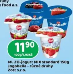 Brněnka Jogobella - různé druhy nabídka