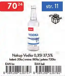 Qanto Nakup Vodka 37,5% nabídka