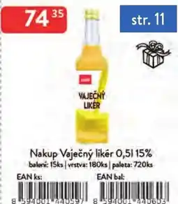 Qanto Nakup Vaječný likér 15% nabídka