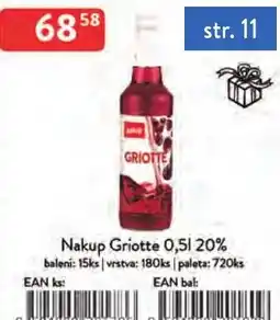 Qanto Nakup Griotte 20% nabídka