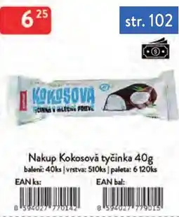 Qanto Nakup Kokosová tyčinka nabídka
