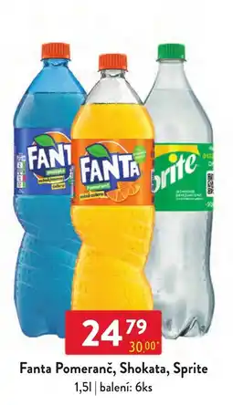 Qanto Fanta Pomeranč, Shokata, Sprite nabídka