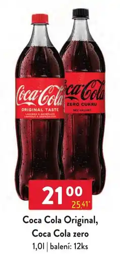 Qanto Coca Cola Original, Coca Cola zero nabídka