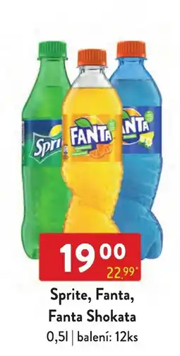 Qanto Sprite, Fanta, Fanta Shokata nabídka