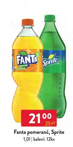 Qanto Fanta pomeranč, Sprite nabídka