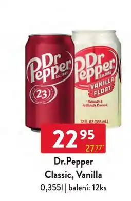 Qanto Dr.Pepper Classic, Vanilla nabídka