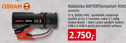 Bauhaus Nabíječka batteryjumpstart 1000 nabídka