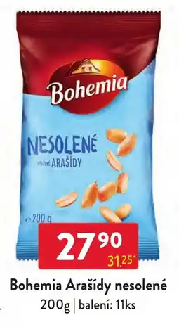 Qanto Bohemia arašídy nesolené nabídka