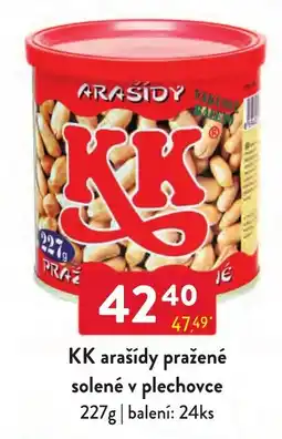 Qanto KK arašídy pražené solené v plechovce nabídka