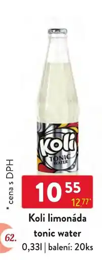 Qanto Koli limonáda tonic water nabídka