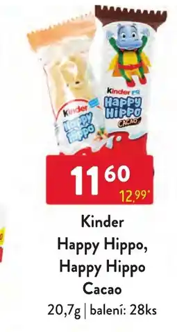 Qanto Kinder Happy Hippo, Happy Hippo Cacao nabídka