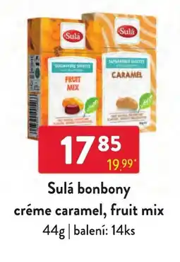 Qanto Sulá bonbony créme caramel, fruit mix nabídka