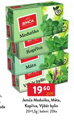 Qanto Jemča Meduňka, Máta, Kopřiva, Výběr bylin nabídka