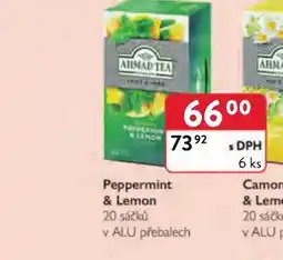 Qanto Ahmad Tea Peppermint & Lemon nabídka
