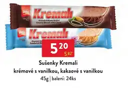 Qanto Kremali krémové s vanilkou, kakaové s vanilkou nabídka