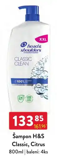 Qanto Šampon H&S Classic, Citrus nabídka