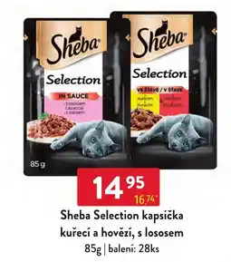 Qanto Sheba Selection kapsička kuřecí a hovězí, s lososem nabídka
