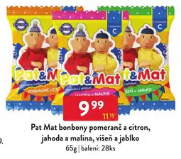 Qanto Pat Mat bonbony pomeranč a citron, jahoda a malina, višeň a jablko nabídka