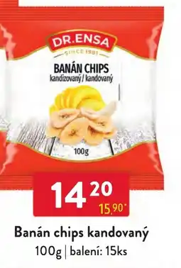 Qanto Dr. Ensa banán chips kandovaný nabídka