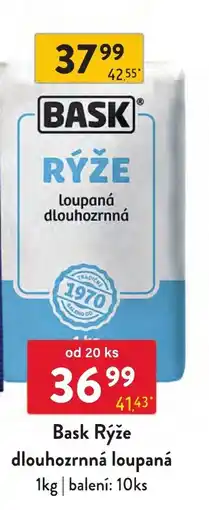 Qanto Bask Rýže dlouhozrnná loupaná nabídka
