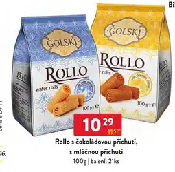 Qanto Golski rollo s čokoládovou příchutí, s mléčnou příchutí nabídka