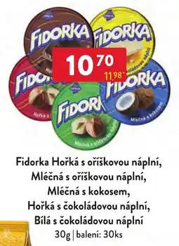 Qanto Fidorka Hořká s oříškovou náplní nabídka