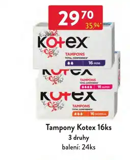 Qanto Tampony Kotex nabídka