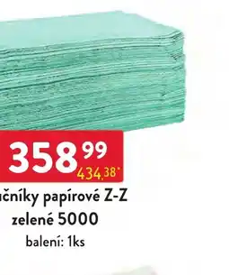Qanto Z-Z čníky papírové zelené nabídka