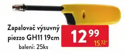 Qanto Zapalovač výsuvný piezzo gh11 19cm nabídka
