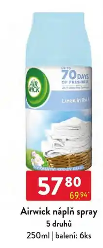 Qanto Airwick náplň spray nabídka