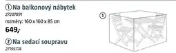 Bauhaus Na balkonový nábytek nabídka