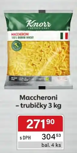 Qanto Knorr Maccheroni - trubičky nabídka