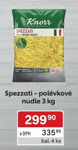Qanto Knorr spezzati - polévkové nudle nabídka