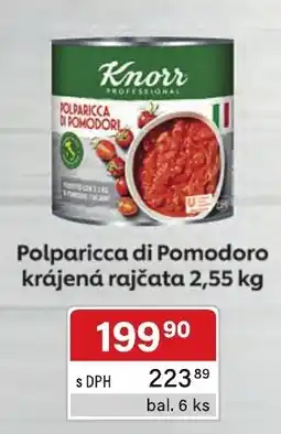 Qanto Knorr polparicka di pomodoro krájená rajčata nabídka
