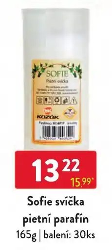 Qanto Sofie svíčka pietní parafín nabídka