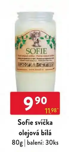 Qanto Sofie svíčka olejová bílá nabídka