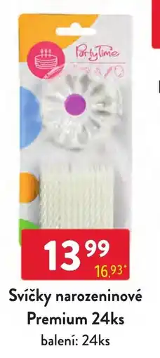 Qanto PartyTime svíčky narozeninové premium nabídka