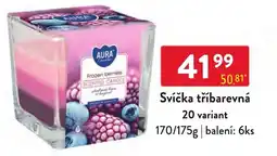 Qanto Aura svíčka tříbarevná nabídka